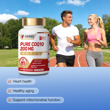 VIKPRO Pure Coenzyme 200mg-120 Softgels