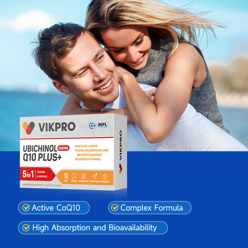 VIKPRO Ubiquinol CoQ10 - 60 Capsules