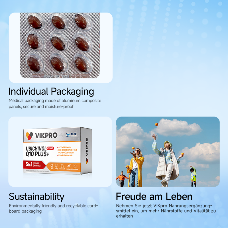 VIKPRO Ubiquinol Q10 Plus+ -30 Sofgels