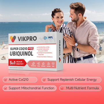 VIKPRO Super CoQ10 Ubiquinol+PQQ-30 Softgels