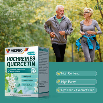 VIKPRO Hochreines Quercetin 300mg-60 Capsules